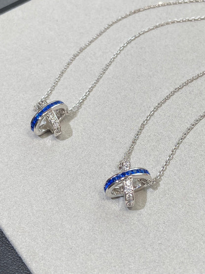 [Auream]LIENS DIAMOND SILVER NECKLACE