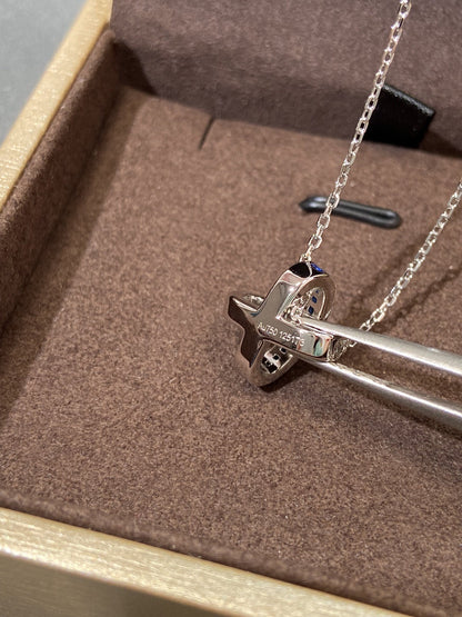 [Auream]LIENS DIAMOND SILVER NECKLACE