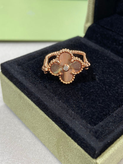 [Auream]CLOVER RIVERSIBLE ROSE GOLD RING
