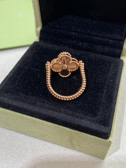 [Auream]CLOVER RIVERSIBLE ROSE GOLD RING