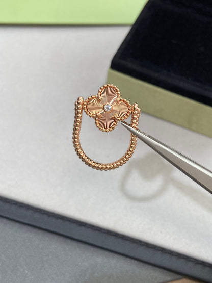 [Auream]CLOVER RIVERSIBLE ROSE GOLD RING