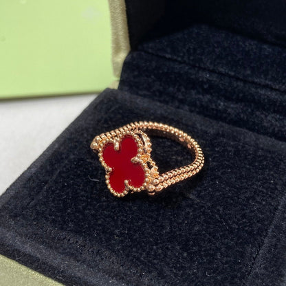 [Auream]CLOVER RIVERSIBLE ROSE GOLD RING