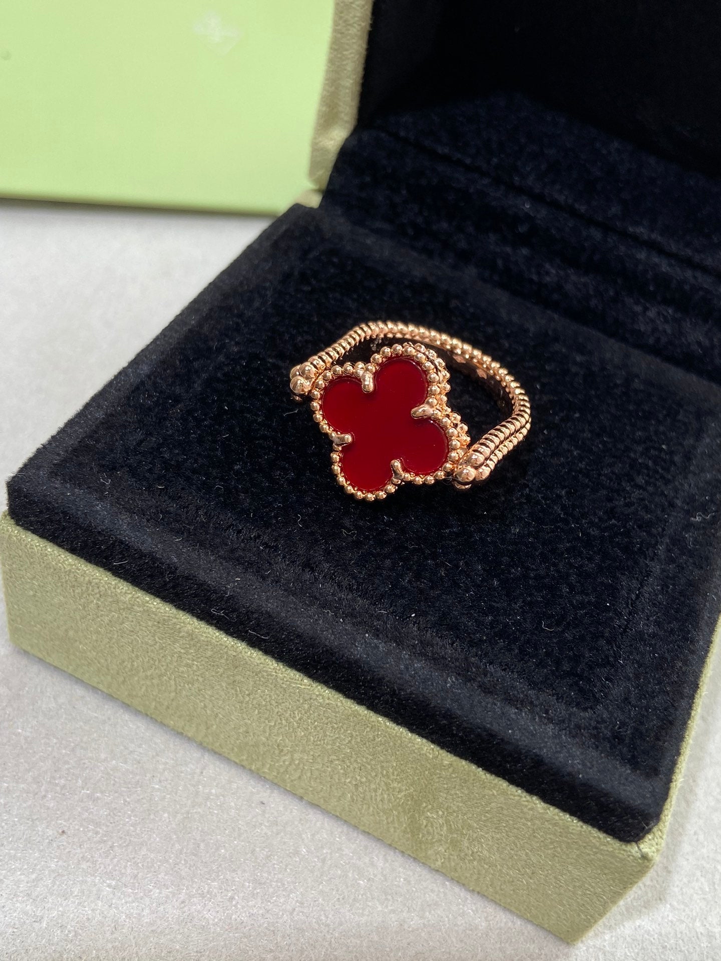 [Auream]CLOVER RIVERSIBLE ROSE GOLD RING