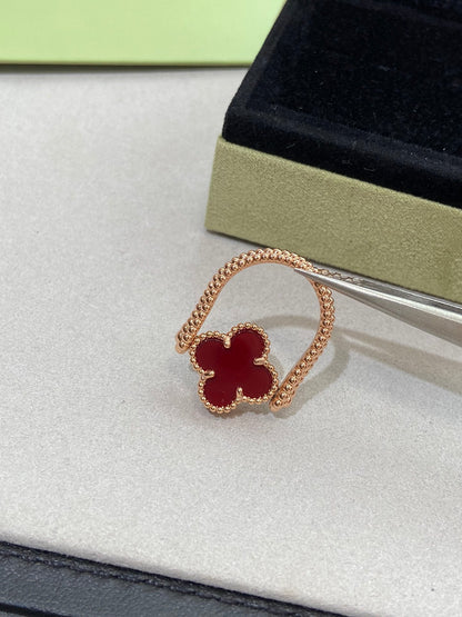 [Auream]CLOVER RIVERSIBLE ROSE GOLD RING