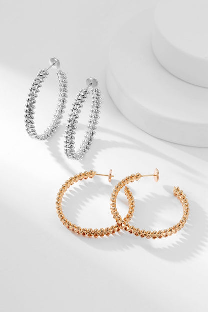 [Auream]CLASH HOOP EARRINGS