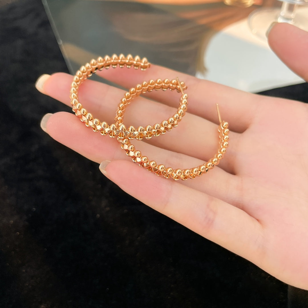 [Auream]CLASH HOOP EARRINGS
