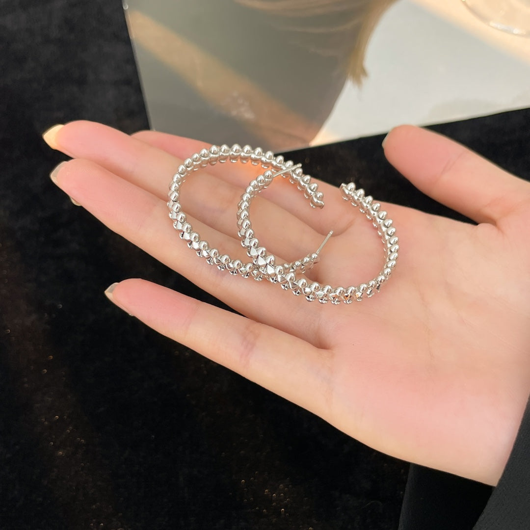 [Auream]CLASH HOOP EARRINGS