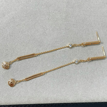 [Auream]CHAINE CHAOS DIAMOND DROP EARRINGS