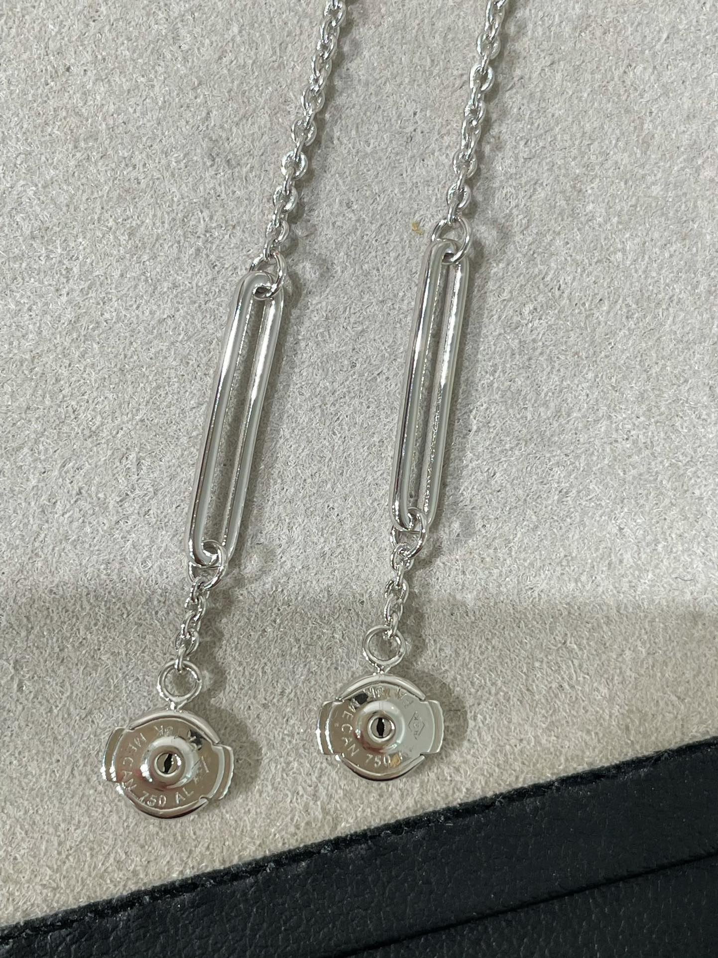 [Auream]CHAINE CHAOS DIAMOND DROP EARRINGS