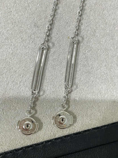 [Auream]CHAINE CHAOS DIAMOND DROP EARRINGS