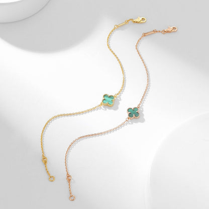 [Auream]CLOVER BRACELET MALACHITE 1 MOTIF