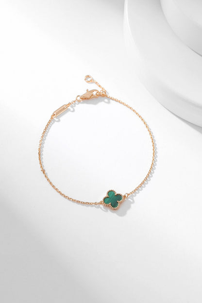 [Auream]CLOVER BRACELET MALACHITE 1 MOTIF