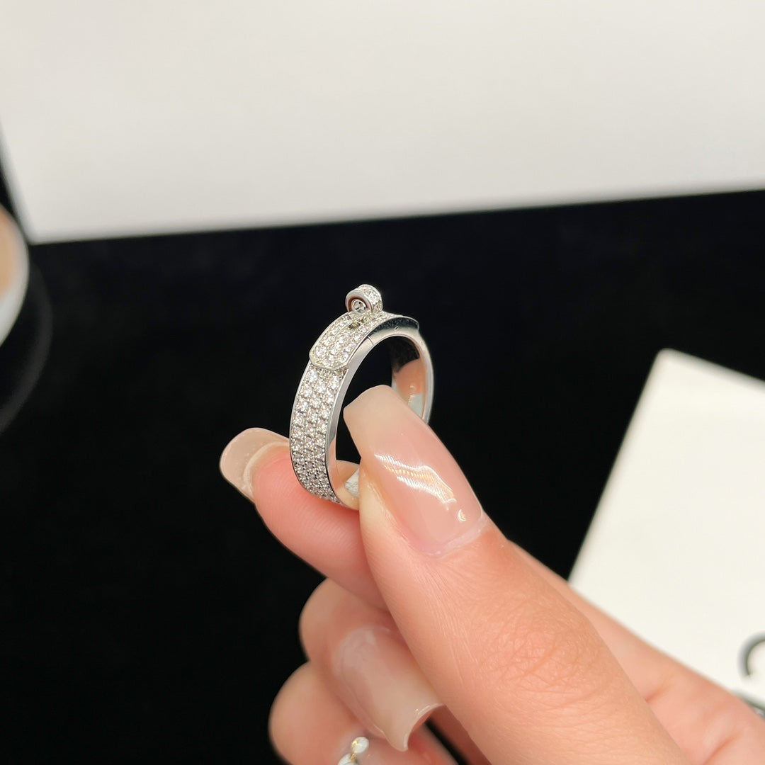 [Auream]KELLY SILVER DIAMOND RING