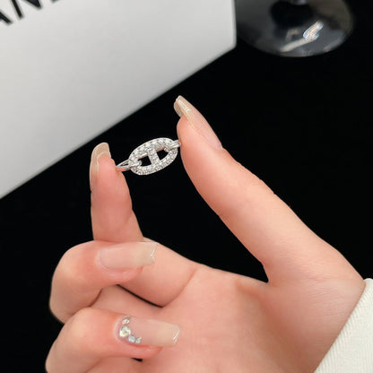 [Auream]RONDE SMALL SILVER DIAMOND RING