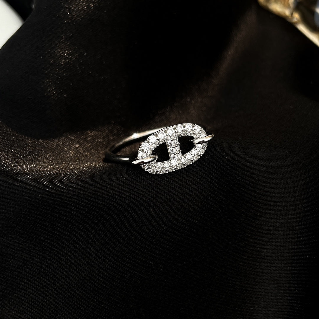 [Auream]RONDE SMALL SILVER DIAMOND RING