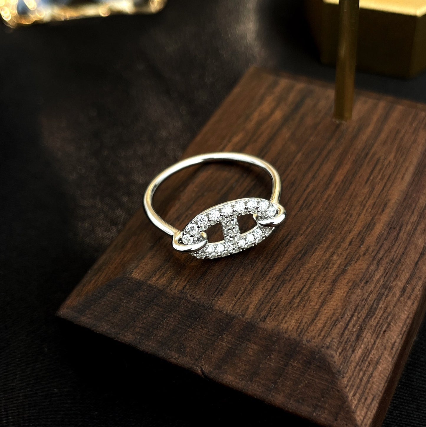 [Auream]RONDE SMALL SILVER DIAMOND RING