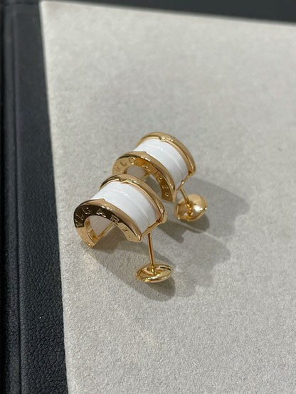 [Auream]ZERO 1 PINK GOLD CERAMIC EARRINGS
