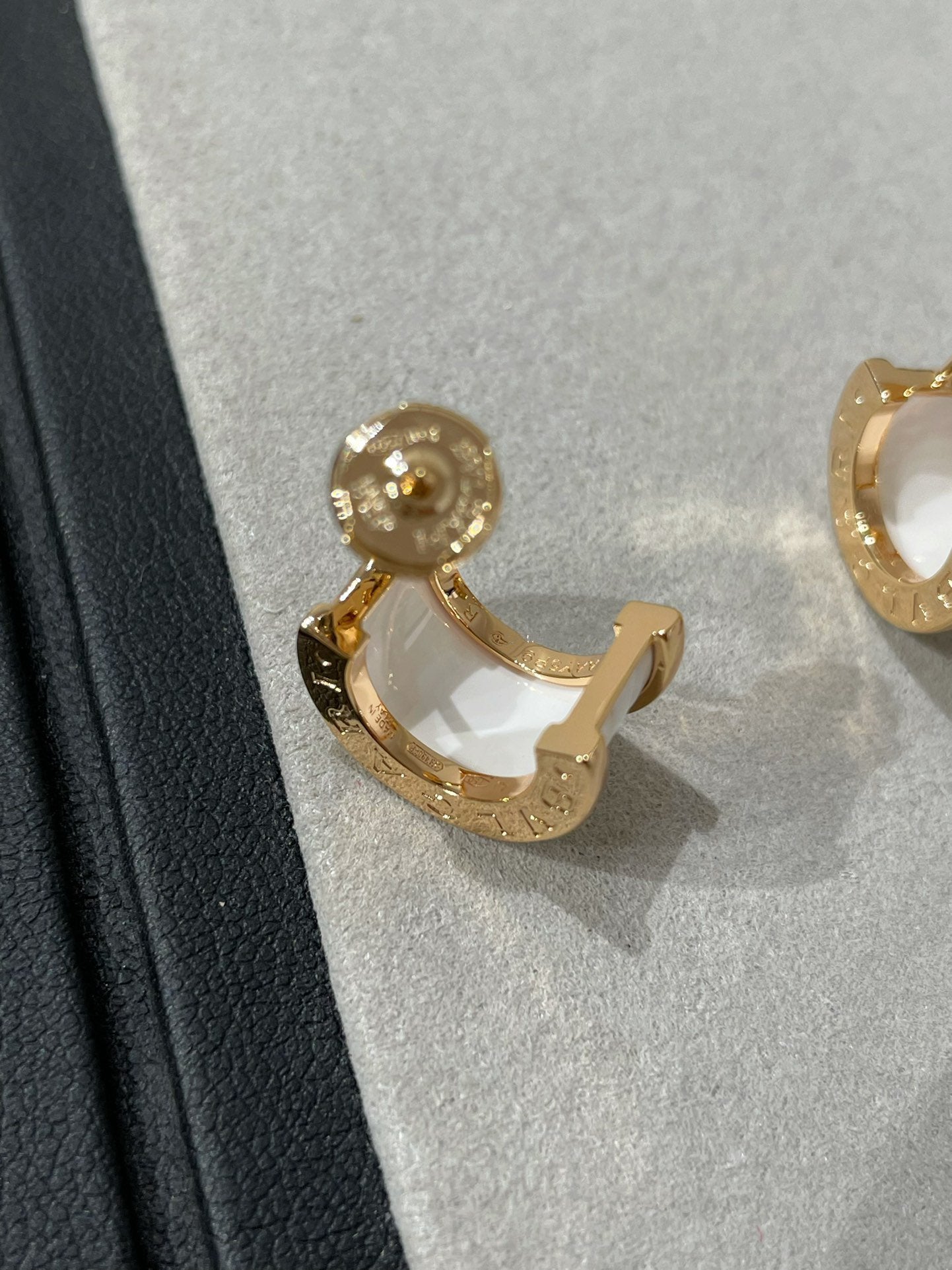 [Auream]ZERO 1 PINK GOLD CERAMIC EARRINGS