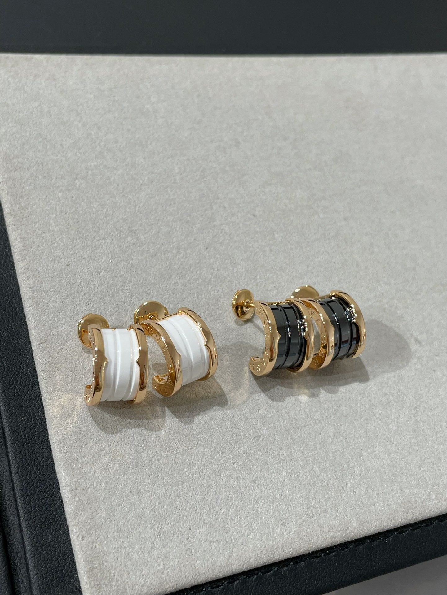 [Auream]ZERO 1 PINK GOLD CERAMIC EARRINGS