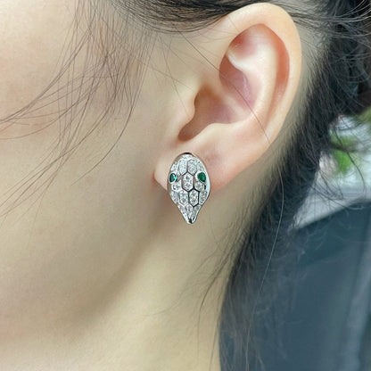 [Auream]SERPENT DIAMOND STUD EARRINGS