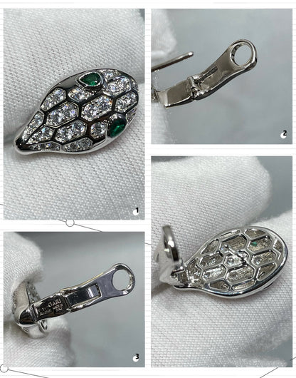 [Auream]SERPENT DIAMOND STUD EARRINGS