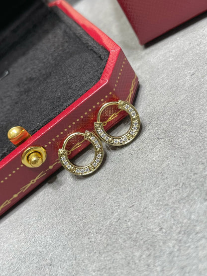 [Auream]LOVE DIAMOND EARRINGS