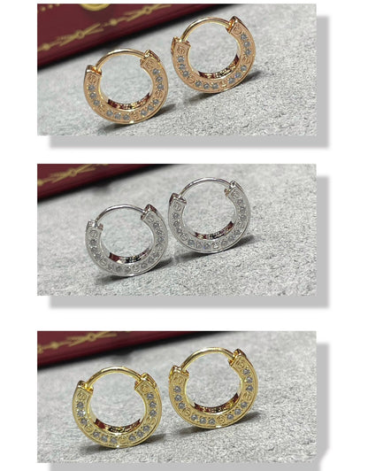 [Auream]LOVE DIAMOND EARRINGS