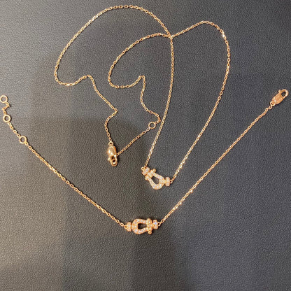 [Auream]FORCE 10 DIAMOND PINK GOLD NECKLACE MINI MODEL