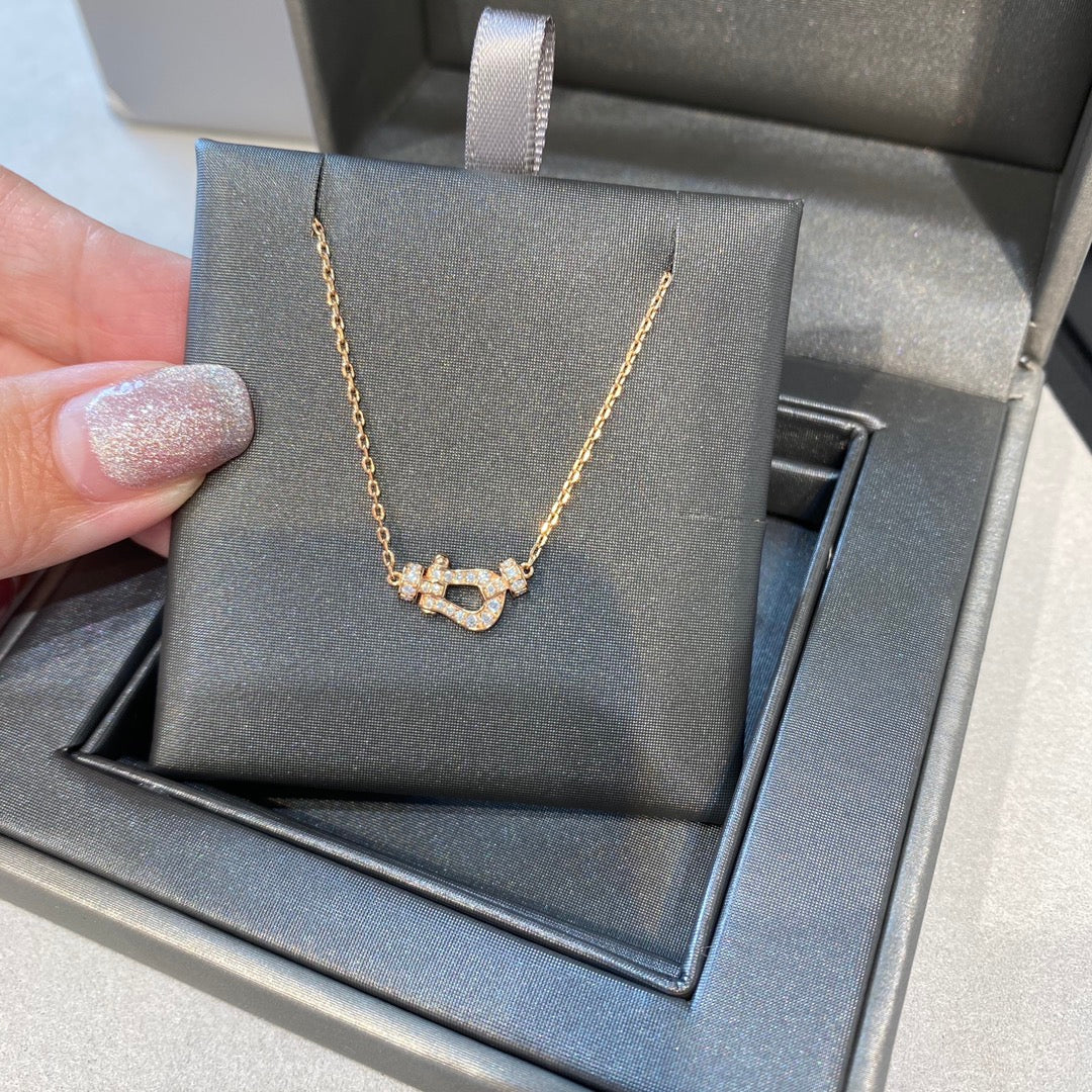 [Auream]FORCE 10 DIAMOND PINK GOLD NECKLACE MINI MODEL