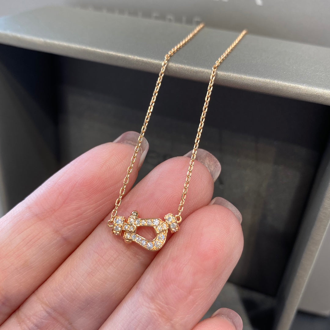 [Auream]FORCE 10 DIAMOND PINK GOLD NECKLACE MINI MODEL
