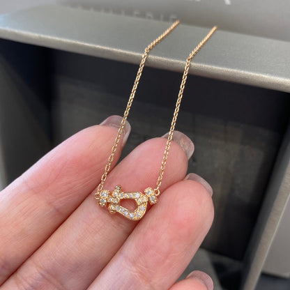 [Auream]FORCE 10 DIAMOND PINK GOLD NECKLACE MINI MODEL