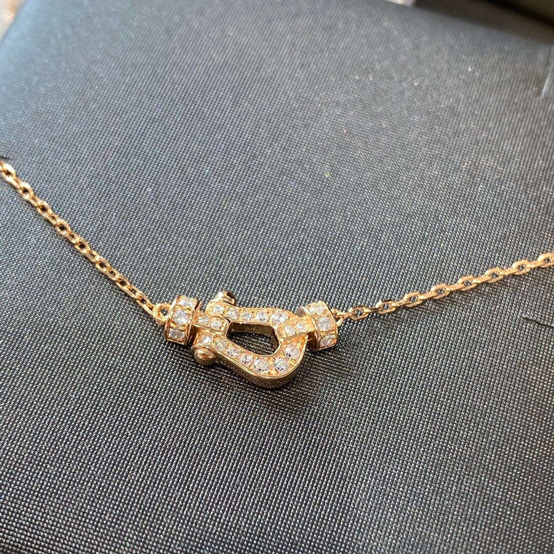 [Auream]FORCE 10 DIAMOND PINK GOLD NECKLACE MINI MODEL