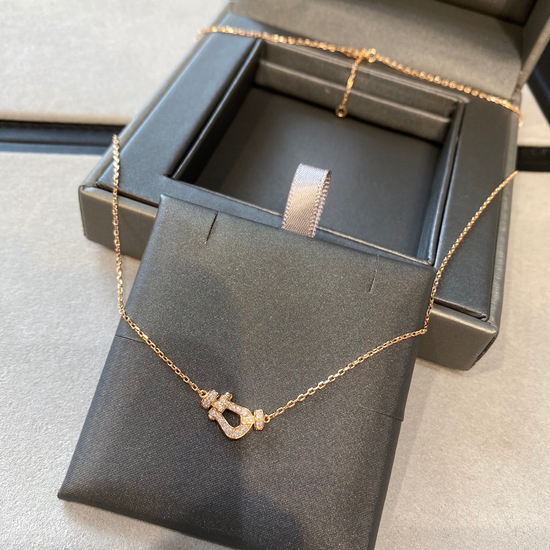 [Auream]FORCE 10 DIAMOND PINK GOLD NECKLACE MINI MODEL