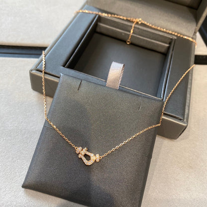 [Auream]FORCE 10 DIAMOND PINK GOLD NECKLACE MINI MODEL
