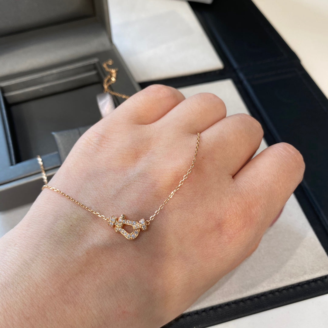 [Auream]FORCE 10 DIAMOND PINK GOLD NECKLACE MINI MODEL