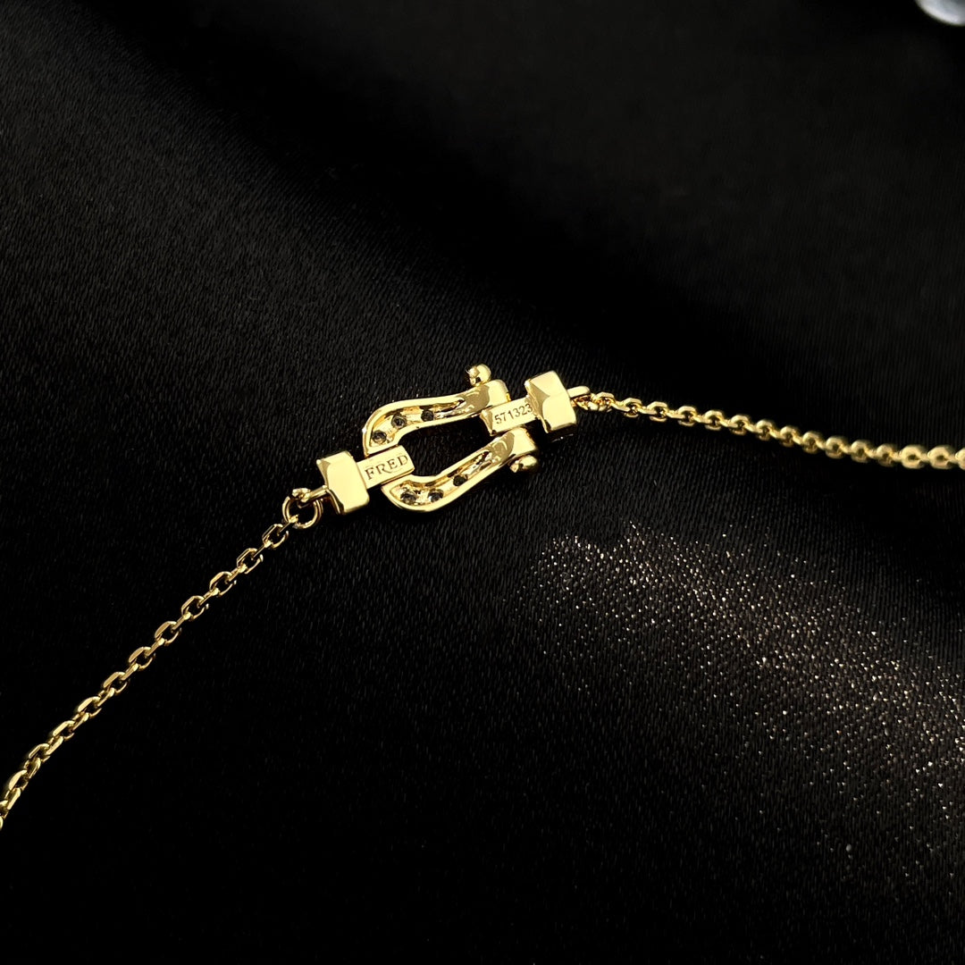 [Auream]FORCE 10 FULL DIAMOND BUCKLE CHAIN LINK MINI MODEL