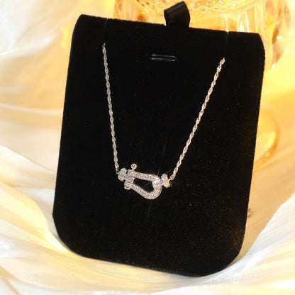 [Auream]FORCE 10 DIAMOND SILVER NECKLACE MINI MODEL