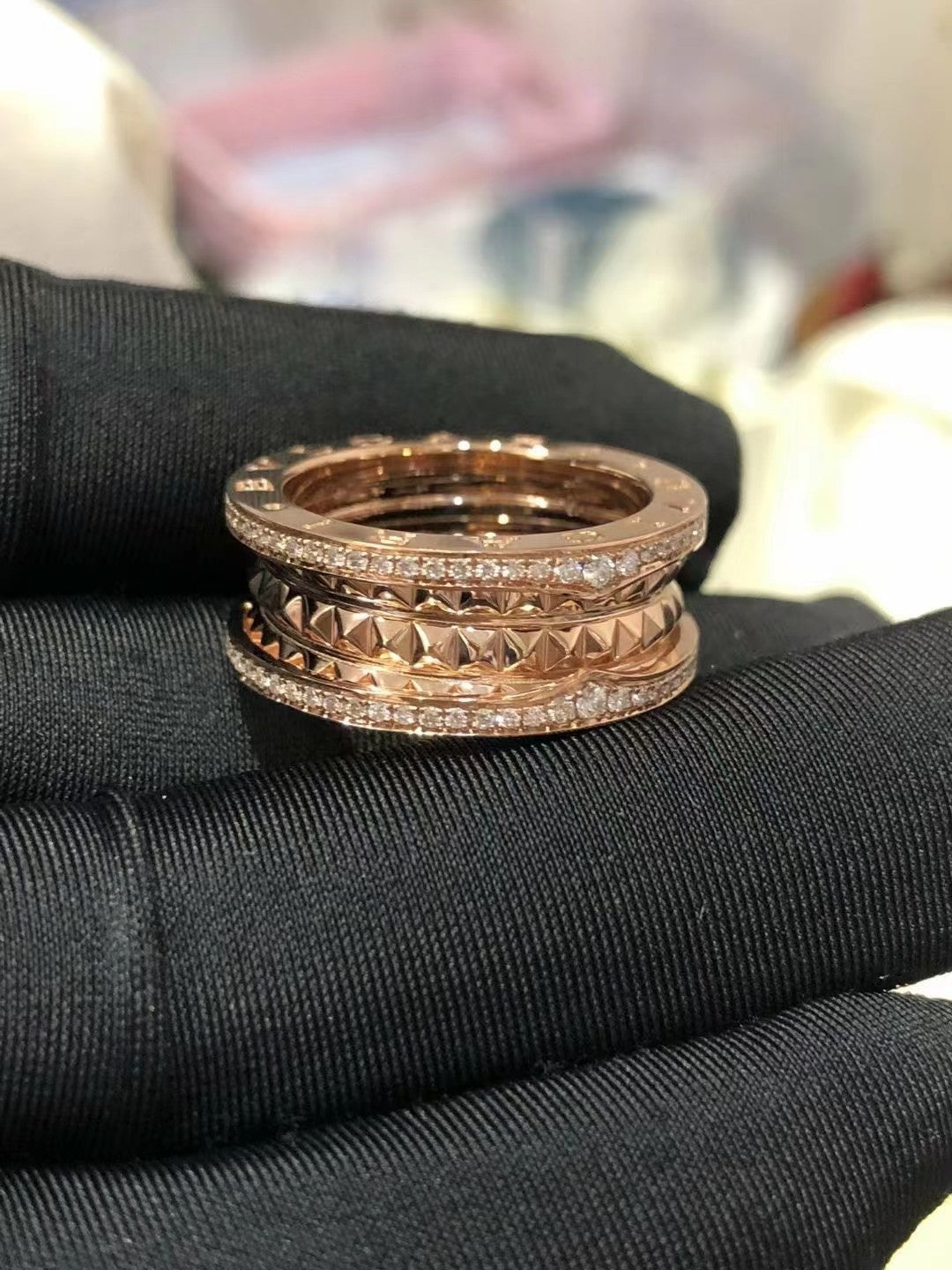 [Auream]ZERO 1 ROCK DIAMOND PINK GOLD