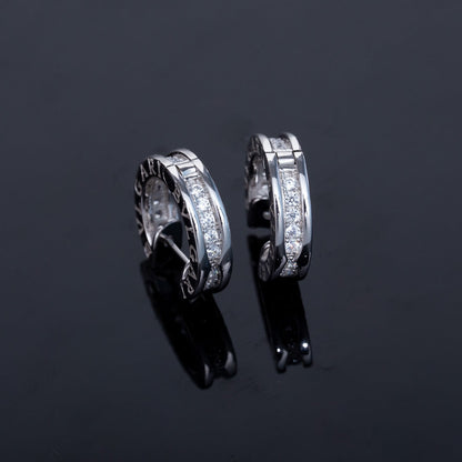 [Auream]ZERO 1 MINI SILVER DIAMOND EARRINGS