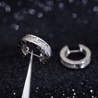 [Auream]ZERO 1 MINI SILVER DIAMOND EARRINGS