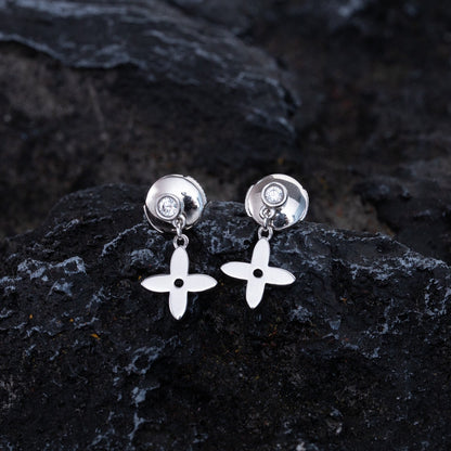 [Auream]VIDYLLE SILVER DIAMOND MINI DROP EARRINGS
