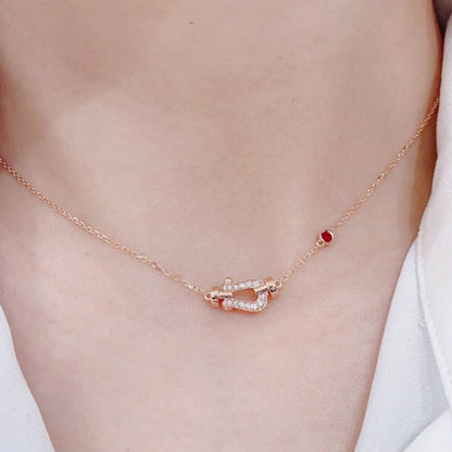 [Auream]FORCE 10 DIAMOND PINK GOLD NECKLACE