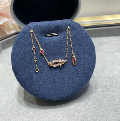 [Auream]FORCE 10 DIAMOND CHAIN LINK PINK GOLD BRACELET