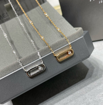 [Auream]MOVE UNO DIAMOND NECKLACE