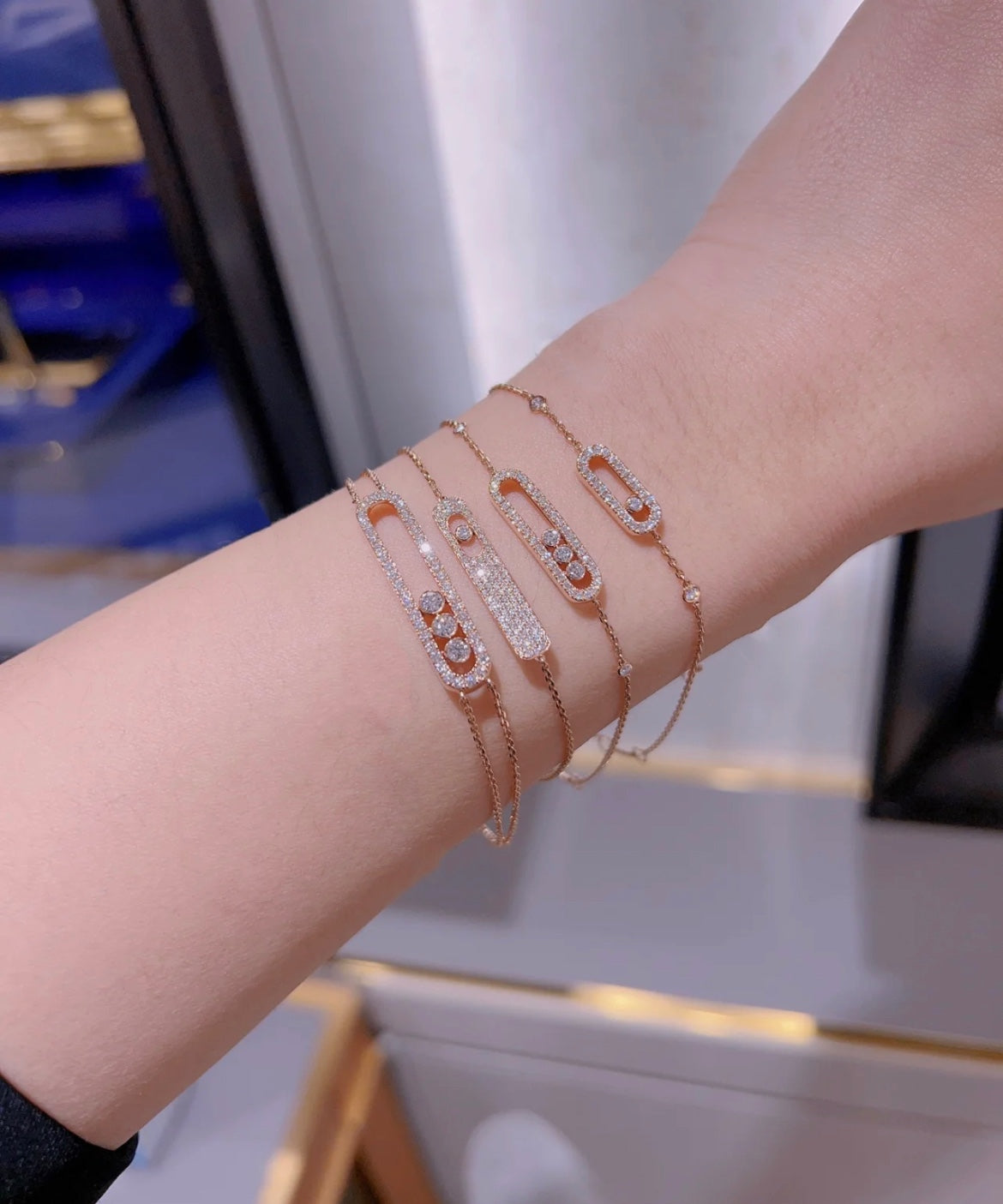 [Auream]MOVE CLASSIQUE DIAMOND PAVED BRACELET