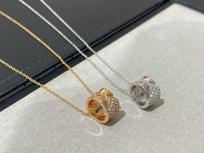[Auream]LIENS EVIDENCE DIAMOND PAVED NECKLACE