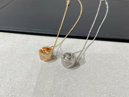 [Auream]LIENS EVIDENCE DIAMOND PAVED NECKLACE