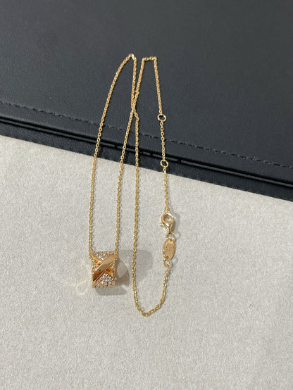 [Auream]LIENS EVIDENCE DIAMOND PAVED NECKLACE