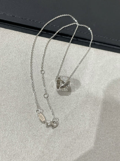 [Auream]LIENS EVIDENCE DIAMOND PAVED NECKLACE