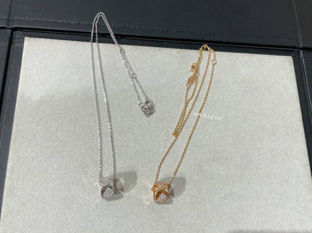 [Auream]LIENS EVIDENCE DIAMOND PAVED NECKLACE
